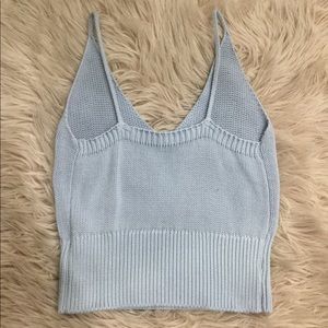 Baby Blue Knitted Tank Top